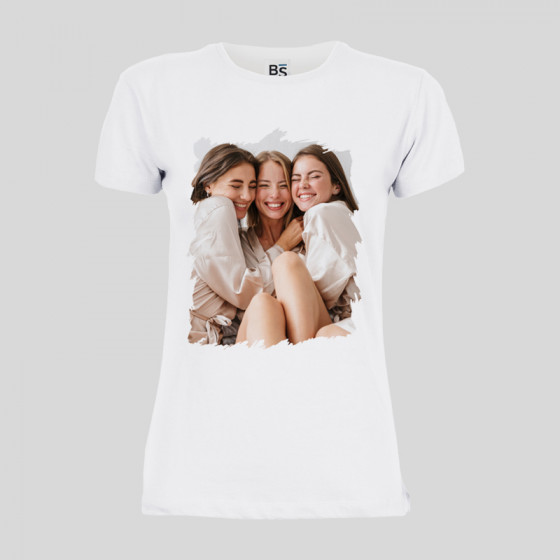 Women's polyester T-shirt 100%